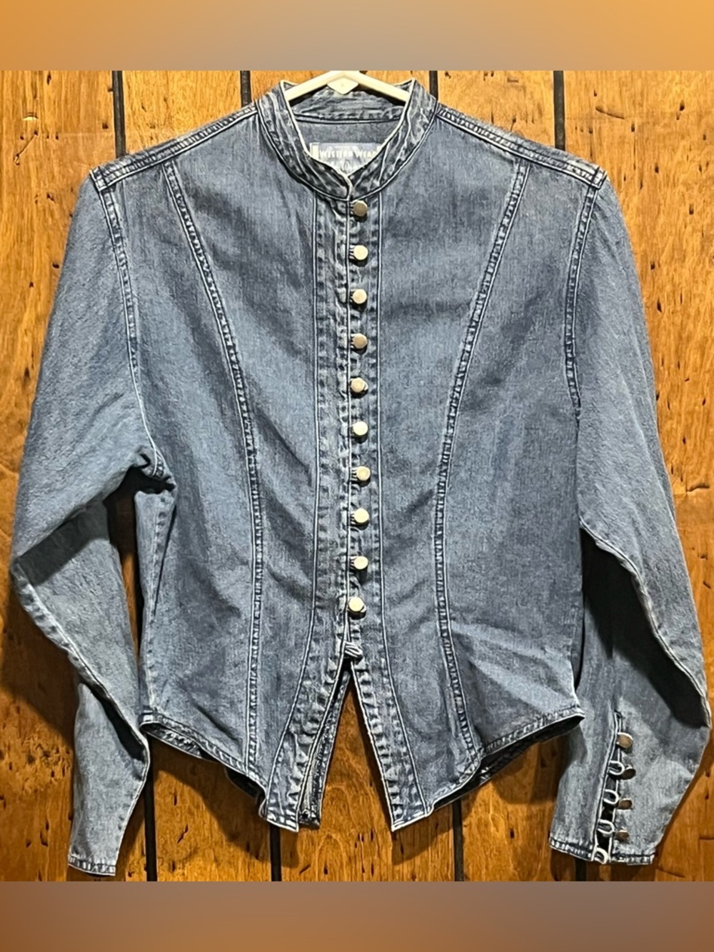 Vintage Wrangler Denim Button-Front Top/Jacket in size S